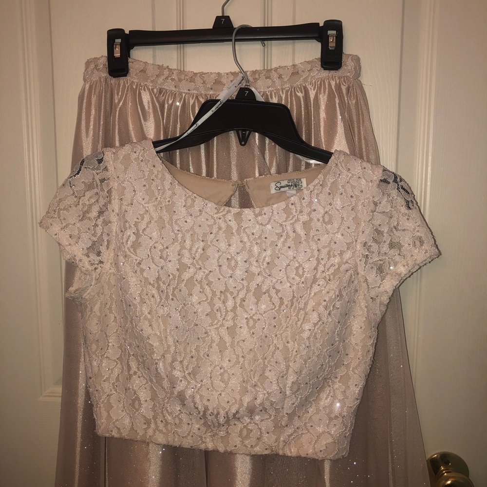 Gold Sparkly Prom Dress